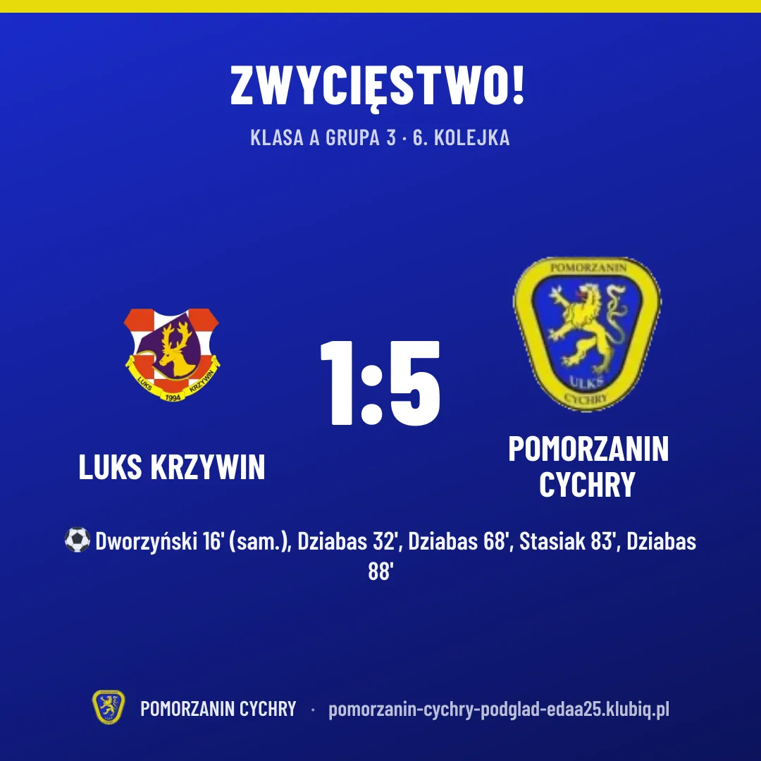 LUKS Krzywin 1:5 Pomorzanin Cychry