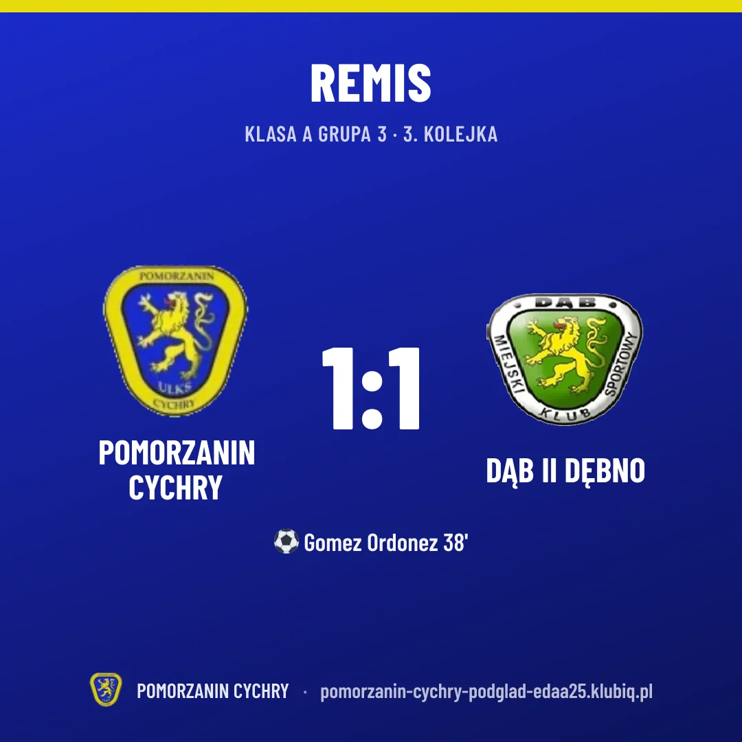 Pomorzanin Cychry 1:1 DĄB II Dębno